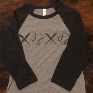 XOXO baseball tee